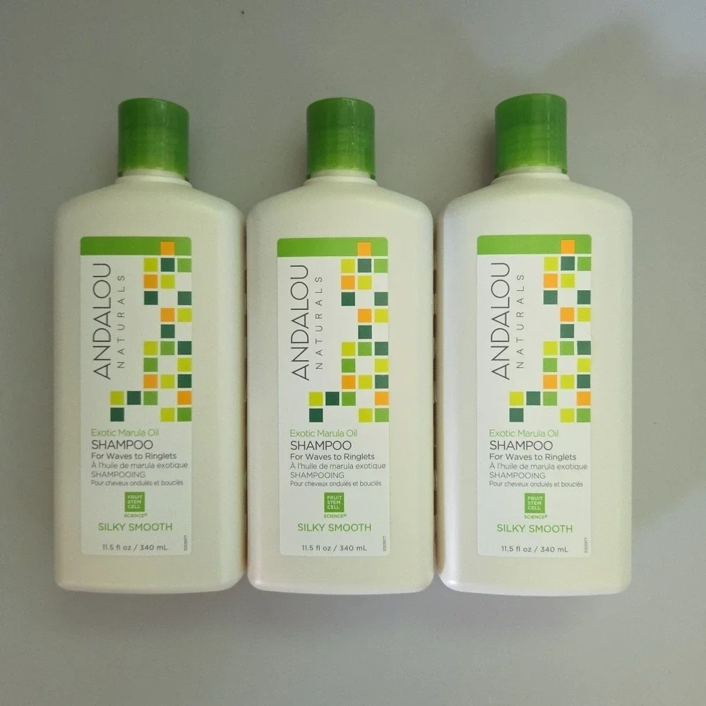 Andalou Naturals Silky Smooth Exotic Marula Oil Shampoo 11.5 oz Waves/Ringlets 3